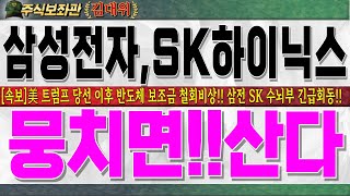 [삼성전자,SK하이닉스주가전망]美 트럼프 당선 이후 미국 반도체 업계 비상!! 보조금 철회 가시화 되며 삼전,SK수뇌부 긴급회동!! 함께면 이길 수 있습니다#삼성전자 #SK하이닉스