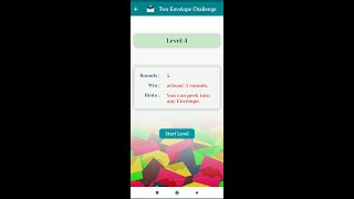 How to Play Two Envelope Challenge Level 4  Version 1.2.0 - Invent High Technologies Apps