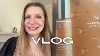 VLOG LISA ELDRIDGE CLEANSER TRY ON & OSKIA LONDON NUTRI BRONZE ADAPTIVE SHEET TINTED SERUM