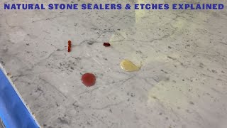 Natural Stone Sealers & Etches Explained