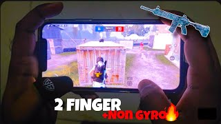 2 FINGER + NON GYRO 😍💥||BEST 1V1 FIGHT ⚡BEST 2 FINGER CONTROL CODES BGMI PUBGM GAMEPLAY