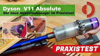 Dyson V11 Absolute Test und Vergleich von Saugleistung, Laufzeit usw. [Akkustaubsauger Test]