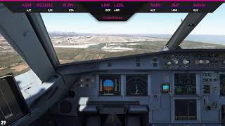 MSFS2020 - Landing in Barcelona LEBL - Wizz Air A320