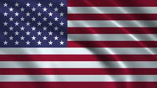 United States of America Flag Waving Animation USA | Background Video