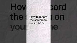 How to screen record on iPhone 15 | iPhone 15 Pro?