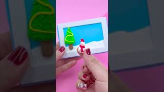 Christmas Picture Made  From Clay #shorts #youtubeshorts #christmas #picture #gift