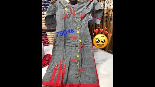 750 tk Embroidery Readymade Three Piece