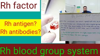 Rh blood group system / rh factor/ Abo blood group system in hindi