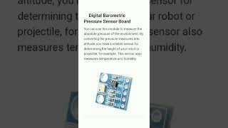 Digital Barometric pressure sensor #shortsfeed #shorts #arduinoboard #scienceexperiment #automobile