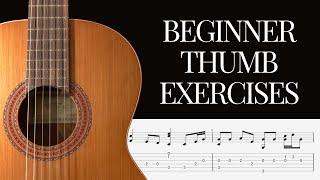 Try These 5 Beginner Fingerstyle Thumb Exercises Using Open Strings