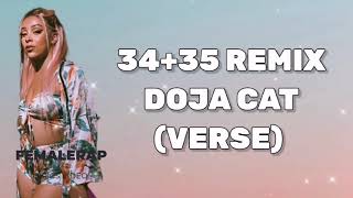 Doja Cat - 34+35 Remix (Verse) (Lyrics) (FHD)