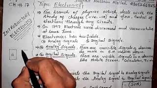 Class 10|| Electronics and its importance || Physics Chapter 17