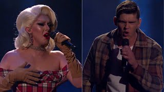 Jimi The Kween vs Josh Pywell - Love is a Battlefield | The Voice Australia 9 (2020) | Battle Rounds