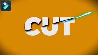 CUT AND SLICE TEXT - FILMORA 13