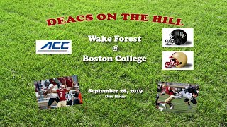 2019 Wake Forest @ Boston College One Hour