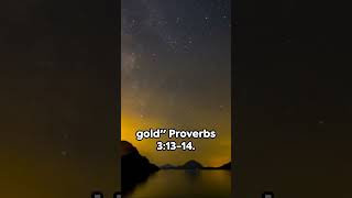 🕊️Divine Wisdom: Proverbs 3:13-14 #peacefulscriptures #bibleverse #wisdom #blessings