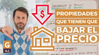 Propiedades que tienen que bajar el precio!