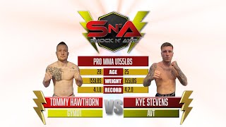 Shock N Awe 35 - Tommy Hawthorn vs Kye Stevens - Lightweight Pro MMA 155lbs