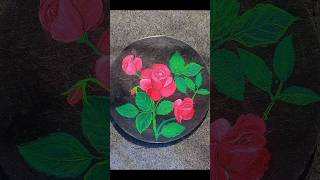 beautiful rose flower painting ideas/@delighthouseart4980 #acrylicpainting #trendingshorts #art