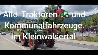 Alle Traktoren  und  Kommunalfahrzeuge.Im Kleinwalsertal  #fendt ,#steyer &Co