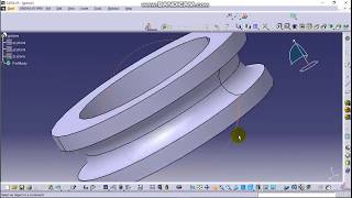 CATIA V5 Tutorial For Beginners (Part 10)-CATIA V5 For Beginners-CATIA V5 PRACTICE-CATIA V5 Lesson