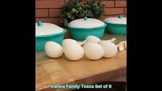 Vienna Family Tosca Set Of 6 2500 ML Set Wadah Saji Makanan Exclusive