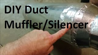 Duct Muffler Duct Silencer for Loud Booster Fans