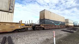 CSX NB unit 971 - 7766 and DPU 794 on the Henderson sub in Springfield Tn 01/28/23