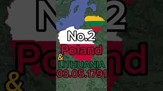 Top 3 oldest constitutions #france #poland #usa