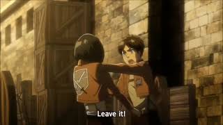 Eren don't want Mikasa   Attack on titan season 1 clip