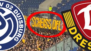 DYNAMO UND DER MSV PROTESTIEREN GEGEN DIE DFL! | Stimmungsvlog Duisburg 🔵⚪vs.⚫🟡 Dresden