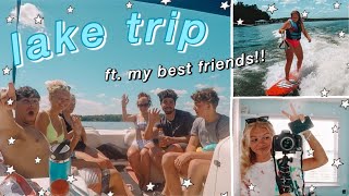 LAKE TRIP VLOG ft. my friends!! (tubing, wakesurfing, and more)