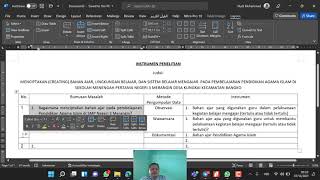 Cara mudah membuat instrumen penelitian