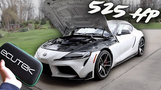 I ADDED OVER 200HP to MY 2020 TOYOTA SUPRA - E50 TUNE with EcuTek