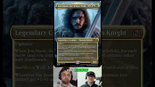 Snow Lands on a Game of Thrones #mtg card! #gameofthrones #youtubeshorts