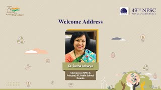 Welcome Address-Dr. Sudha Acharya, Chairperson NPSC- 49th Annual NPSC Conference #NPSC #NPSCINDIA