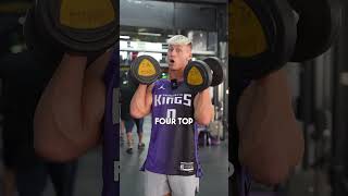 Try this impossible bicep curl challenge🔥 #gymtips