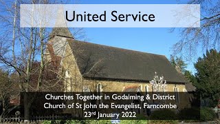 23 January 2022 - Churches Together in Godalming & District United Service