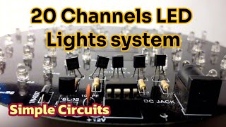 20 Channels LED Lights System😯😯😯 Using with Programmed IC | PCB Assemble Simpe Circuit @MMtechno88