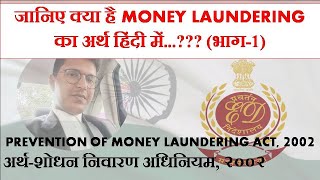 Money Laundering | Part-1 | Meaning and Definition in Hindi | by MSH LEGAL