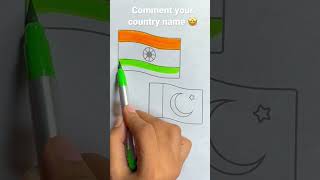 Indian pakistan Russia flag #shorts #satisfying #viral #youtubeshorts @Sumansahdiy