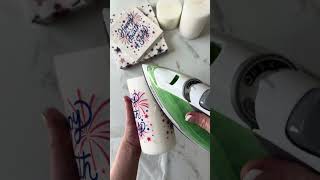 4th of July Napkin Candles