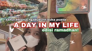 NEMENIN AKU SAHUR SAMPE BUKA PUASA!! A DAY IN MY LIFE RAMADHAN EDITION!! | Aurelliaurel