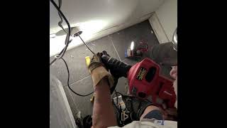 Bauer Power Tools Plumbing Snake From Harbor Freight Clears Out Laundry Washer Machine Drain #shorts