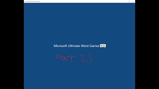 Lets play Microsoft Ultimate Word Games!|Part 2