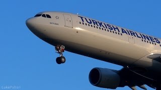 Turkish Airlines A330-300 Landing at Heathrow