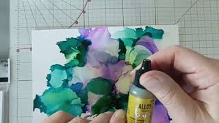 Having fun with with Alcohol Inks...