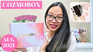 COZMOBOX AUGUST 2021 BEAUTY BOX UNBOXING – WOW SO IMPRESSED THIS MONTH! & SEPT REVEAL...#COZMOBOX