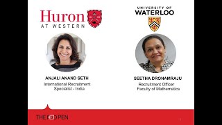 Webinar: Live Chat with Admissions - Huron at Western University & University of Waterloo