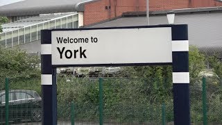 Trains at York on 26 and 27 August 2018